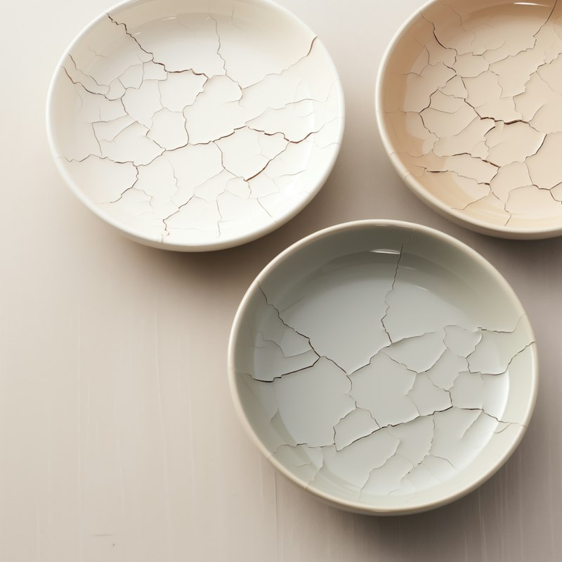 Set de boluri ceramice în culori naturale